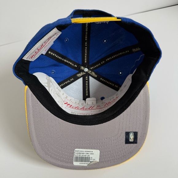 NWT Mitchell & Ness Royal Blue and Yellow Snapback Cap - Picture 5 of 7